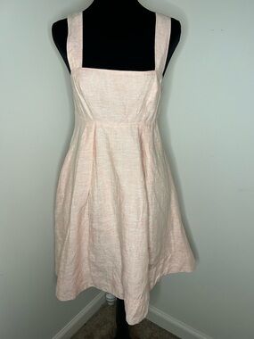 Banana Republic Pale Pink Square-Neck Sleeveless Mini Dress